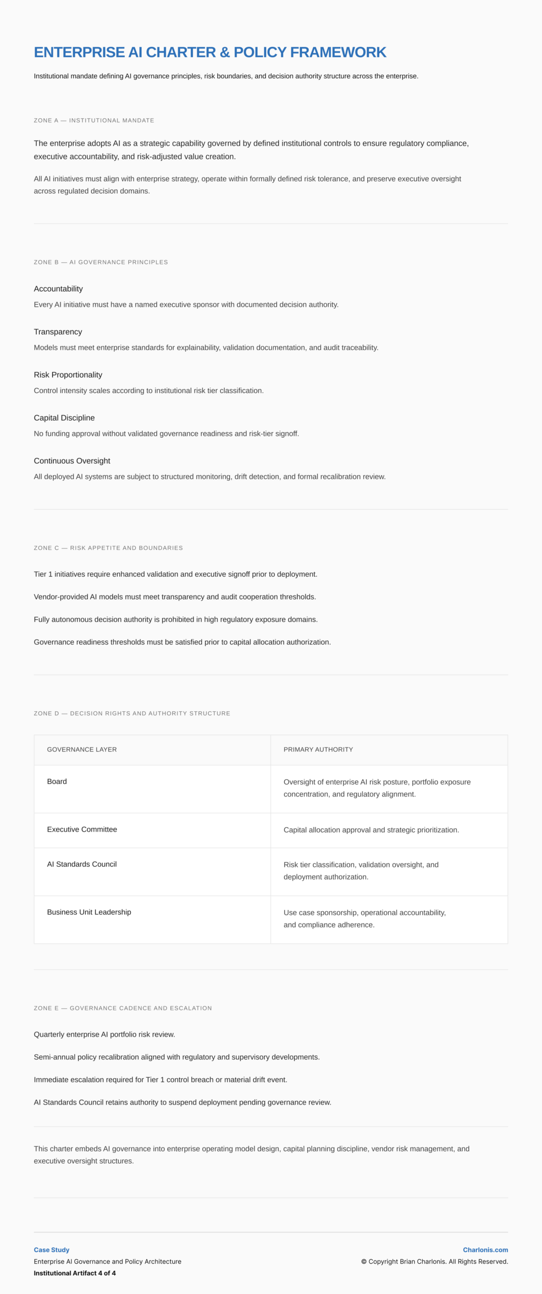 Charlonis.com Enterprise AI Charter and Policy Framework